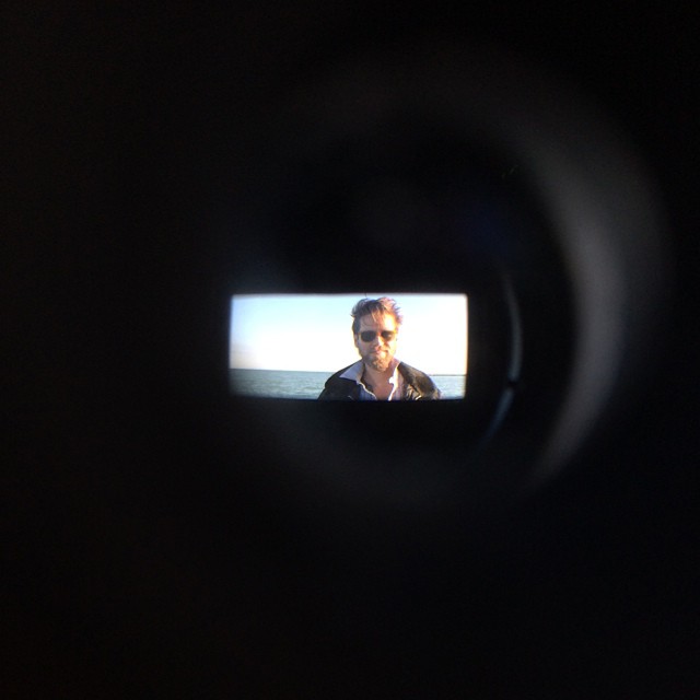 The director through the director's viewfinder. #indiefilm