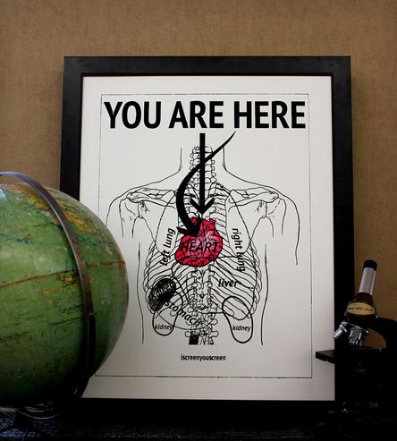 You are in my heart print