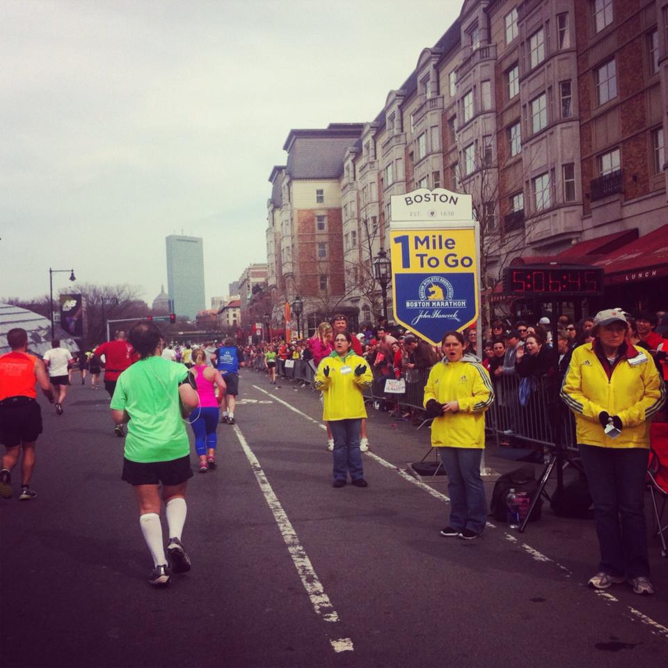 Boston Marathon last mile