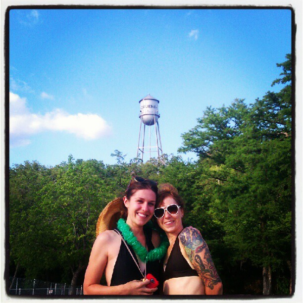 tubing in Gruene, Texas