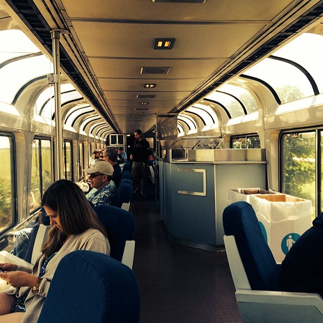 observation car Amtrak