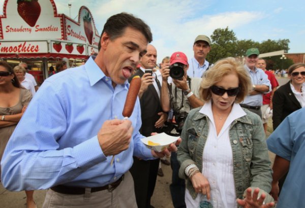 Rick Perry corn dog