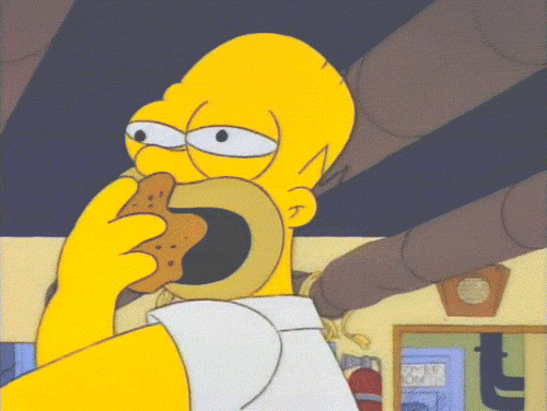 Homer eating